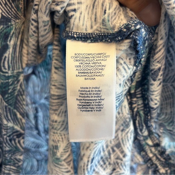 NWT Chaps Leaf Print Top Size 2X - Picture 7 of 8